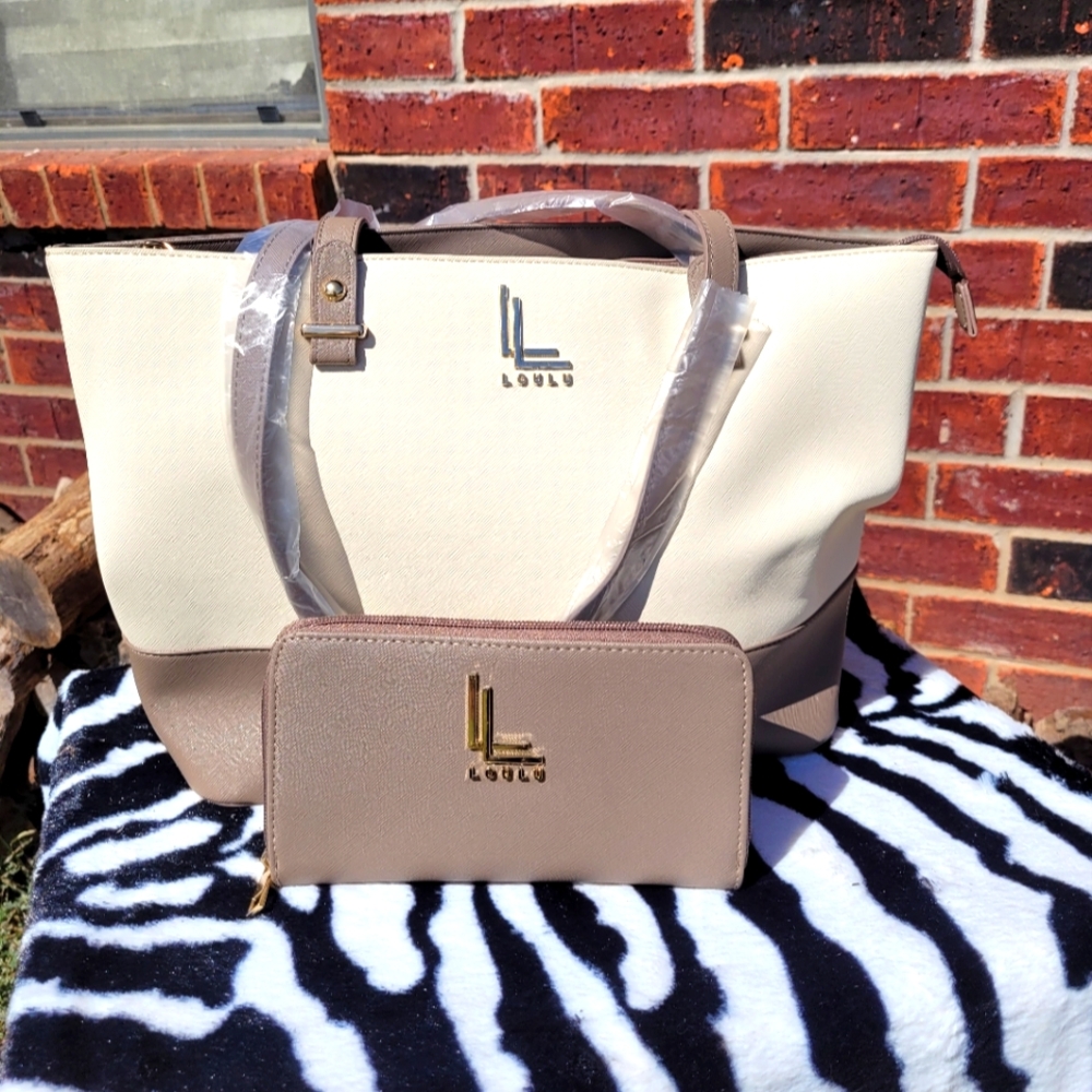 NWOT 2 Pc Bundle-Loulu large purse/handbag and wallet